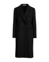 Normeet Woman Coat Black Size 10 Virgin Wool