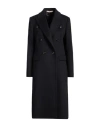 Normeet Woman Coat Navy Size 8 Virgin Wool