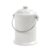 Norpro 1 Gallon Kitchen Composter In Ceramic White