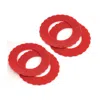 Norpro 6-inch Silicone Mini Pie Pan Shields, Set Of 4, Red