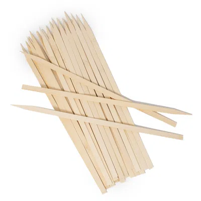 Norpro Flat Wide Bamboo Skewers, Set Of 25