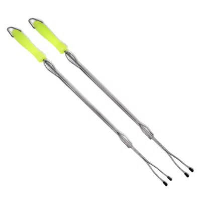 Norpro Glow In The Dark Telescoping Marshmallow/hot Dog Forks, Set Of 2 In Silver