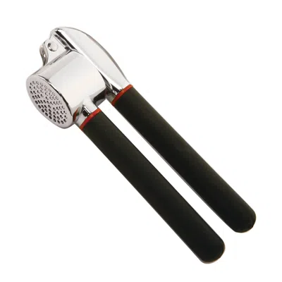 Norpro Grip-ez Garlic Press, Silver In Black