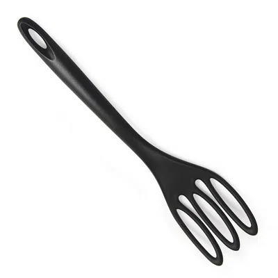 Norpro Grip-ez Jumbo Fiskie Fork And Whisk Combo Kitchen Tool, Black