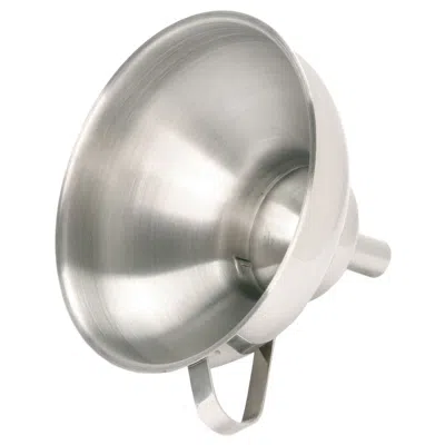 Norpro Heavy Duty Stainless Ssteel Wide Mouth Funnel With Removable Strainer, 5.5-inch In Silver