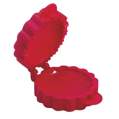 Norpro Lattice Mini Pie Mold - 4.5" X 5.75", Hand Pie Press, Decorative Crust Top In Red