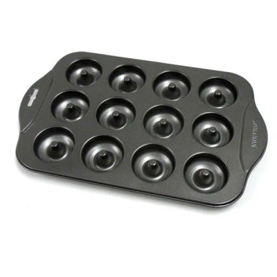 Norpro Nonstick 12-cavity Mini Donut Pan In Black