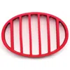 Norpro Oval Silicone Roast Rack, Red, 9 X 6 Inch In Red