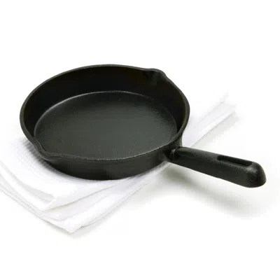 Norpro Pre-seasoned Cast Iron Mini Pizza Skillet, Black