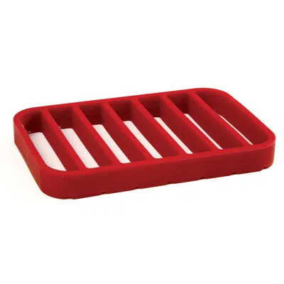Norpro Rectangle Silicone Roast Rack - 9 X 6 Inch, Red, Heat-resistant