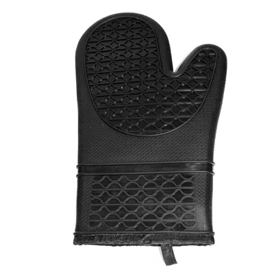Norpro Silicone And Fabric Oven Glove, Black