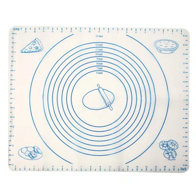 Norpro Silicone Pastry Mat With Measures, Non-stick, One Size In Blue