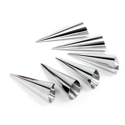Norpro Stainless Steel Cream Horn Molds, 4.25-inch, Set Of 6 In Silver