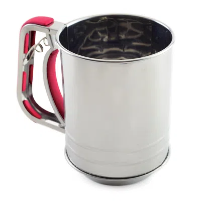 Norpro Stainless Steel Flour Sifter, 3 Cup, Hand Crank In Silver