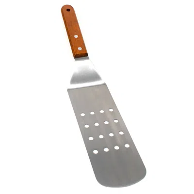 Norpro Stainless Steel Jumbo Slotted Spatula With Mahogany Handle, 12-inch In Silver