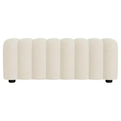 Pre-owned Norr11 Contemporary Bench 'studio' By , Barnum Bouclé 24 In Sand