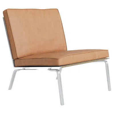Pre-owned Norr11 Contemporary Lounge Chair 'man' By , Dunes, Camel In Brown