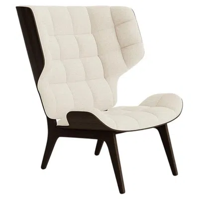 Pre-owned Norr11 Contemporary 'mammoth' Chair By , Dark Smoked Oak, Barnum Bouclé 24 In Brown