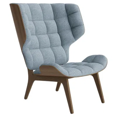Pre-owned Norr11 Contemporary 'mammoth' Chair By , Light Smoked Oak, Barnum Bouclé 15 In Brown