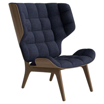 Pre-owned Norr11 Contemporary 'mammoth' Chair By , Light Smoked Oak, Barnum Bouclé 19 In Brown