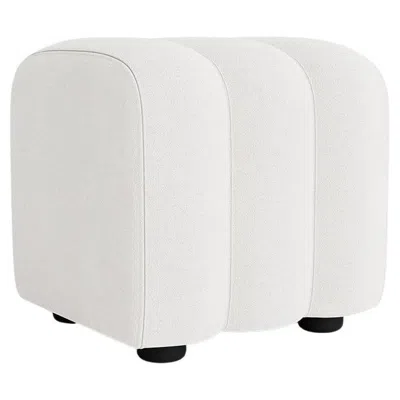 Pre-owned Norr11 Contemporary Pouf 'studio' By , Barnum Bouclé 1 In Gray