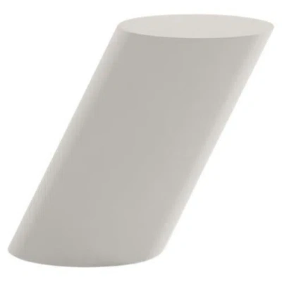 Pre-owned Norr11 Contemporary Side Table 'tilt' By , Chalk In White