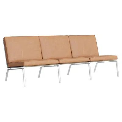 Pre-owned Norr11 Contemporary Sofa 'man' By , Three Seater, Dunes, Camel In Brown
