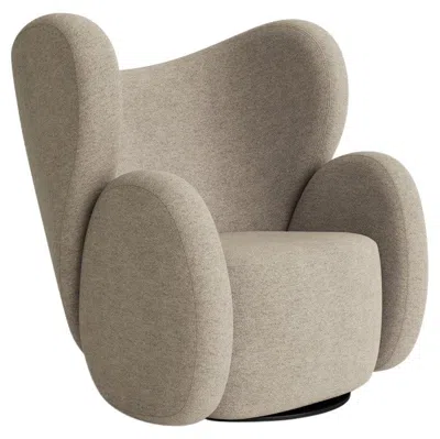 Pre-owned Norr11 Customizable  Big Big Swivel Chair By Kristian Sofus Hansen &tommy Hyldahl In Gray