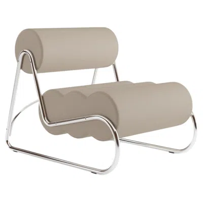 Pre-owned Norr11 Customizable  Fave Lounge Chair By Kristian Sofus Hansen & Tommy Hyldahl In Gray
