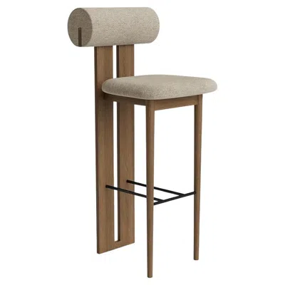 Pre-owned Norr11 Customizable  Hippo Counter Stool By Kristian Sofus Hansen & Tommy Hyldahl In Brown