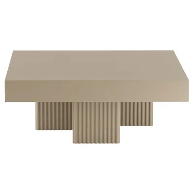 Pre-owned Norr11 'gear Square' Coffee Table By , Chai In Brown