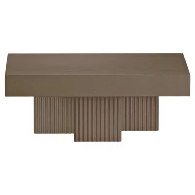 Pre-owned Norr11 'gear Square' Coffee Table By , Clay In Gray