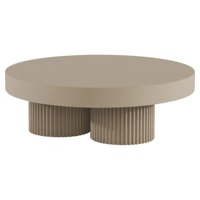 Pre-owned Norr11 'gear Table' By , Round, Chai In Brown
