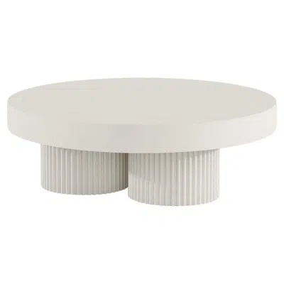Pre-owned Norr11 'gear Table' By , Round, Chalk In White