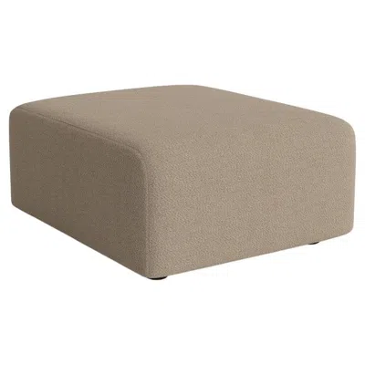 Pre-owned Norr11 Outdoor Ottoman 'studio' By , Modular Sofa, Classic, Coconut In Brown