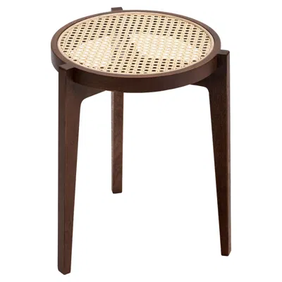Pre-owned Norr11 Scandinavian Stool 'le Roi' By , Dark Smoked Oak In Brown