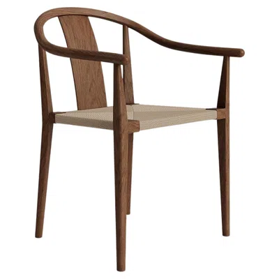 Pre-owned Norr11 'shanghai' Chair By , Light Smoked Oak, Papercord Natural In Brown
