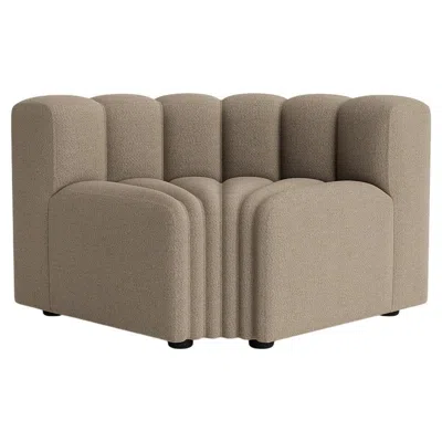 Pre-owned Norr11 'studio' Modular Sofa By , Corner Module, Coconut (outdoor) In Brown