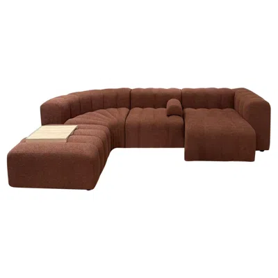 Pre-owned Norr11 Studio Sofa By Kristian Sofus Hansen & Tommy Hyldahl In Stock In Brown