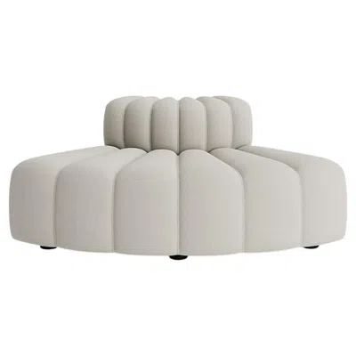 Pre-owned Norr11 'studio' Sofa By , Curve Module, Whisper (outdoor) In Gray