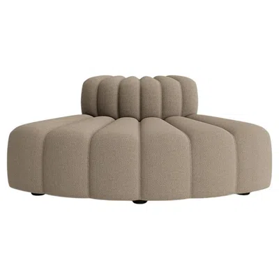 Pre-owned Norr11 'studio' Sofa By , Modular Sofa, Curve Module, Coconut (outdoor) In Brown