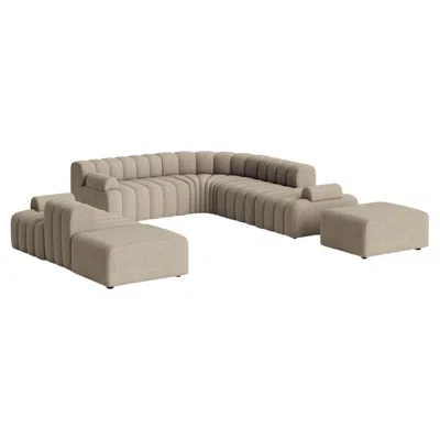 Pre-owned Norr11 'studio' Sofa By , Modular Sofa, Setup 5, Grey In Gray