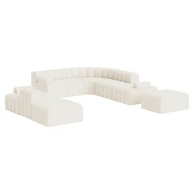 Pre-owned Norr11 'studio' Sofa By , Modular Sofa, Setup 5, White