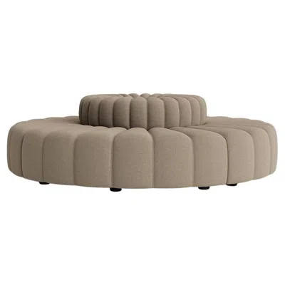 Pre-owned Norr11 'studio' Sofa By , Modular Sofa, Setup 6, Coconut (outdoor) In Brown