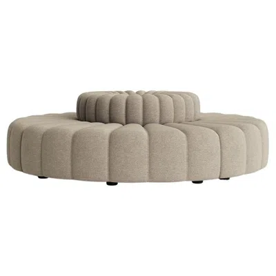 Pre-owned Norr11 'studio' Sofa By , Modular Sofa, Setup 7, Barnum Bouclé 3 In Brown
