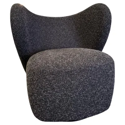 Pre-owned Norr11 Swivel Little Big Chair By Hansen & Hyldahl In Stock In Black