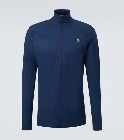 Norrona Norrøna Femund Wool Half-zip Ski Top In Blue