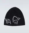 Norrona Norrøna Logo Wool Beanie In Black