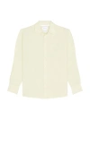 Norse Projects Algot Relaxed Cotton Linen Shirt In Neutral