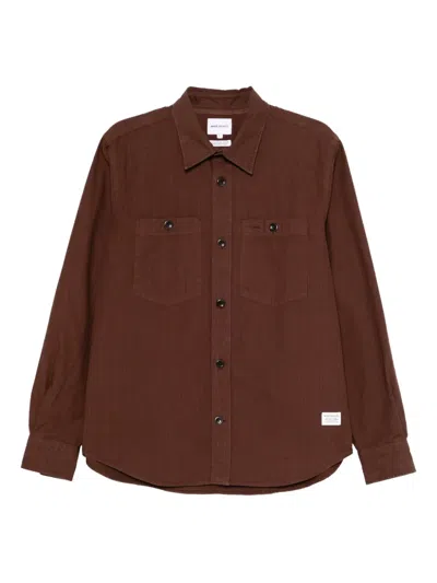 Norse Projects Algot Shirt In Burgundy